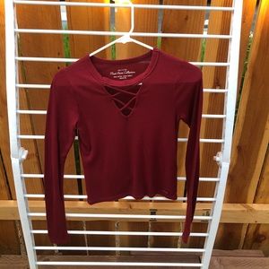 Hollister:Must have Collection Maroon shirt